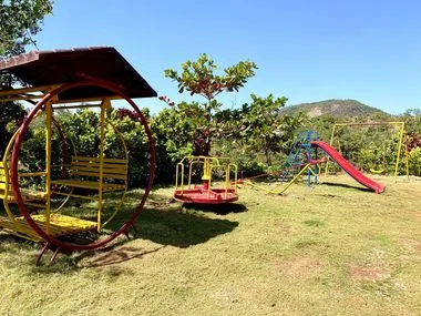Children play area in hotel shivneri agro tourism, tapola